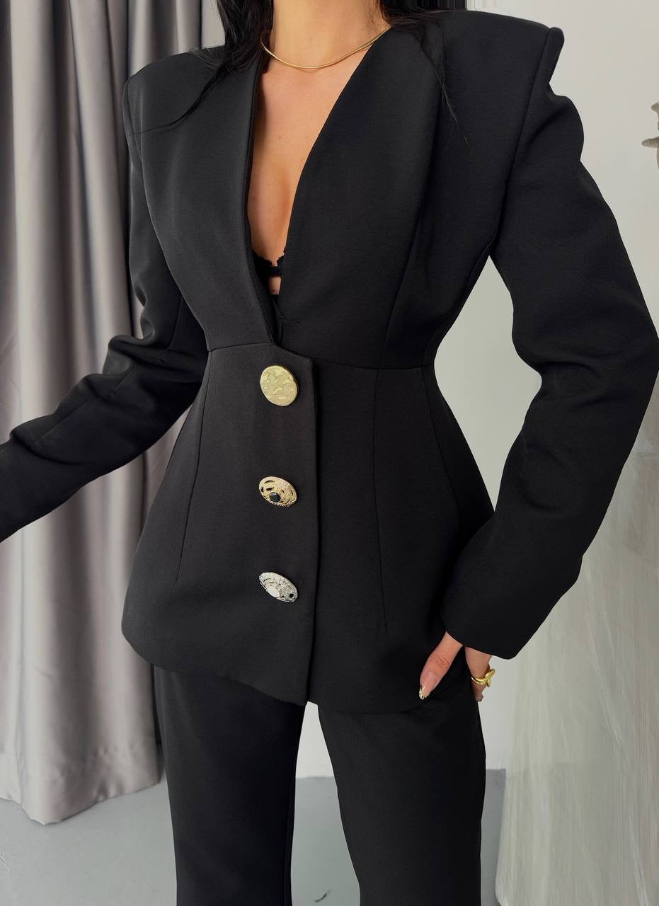 La Chleá Twina Blazer-Black