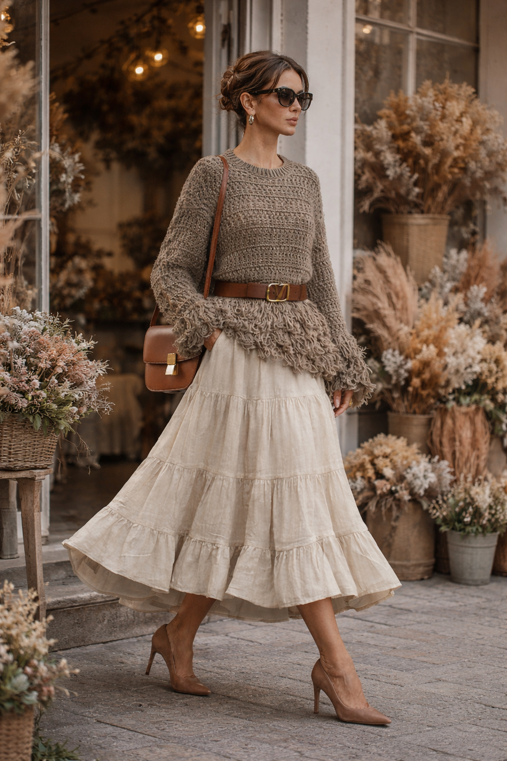 La Chleá-Boho Knit Pullover