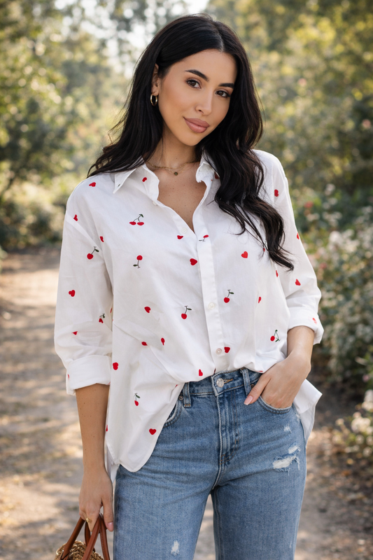 Cherry Love Bluse