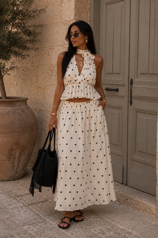 Polka Dot Two-Piece Set