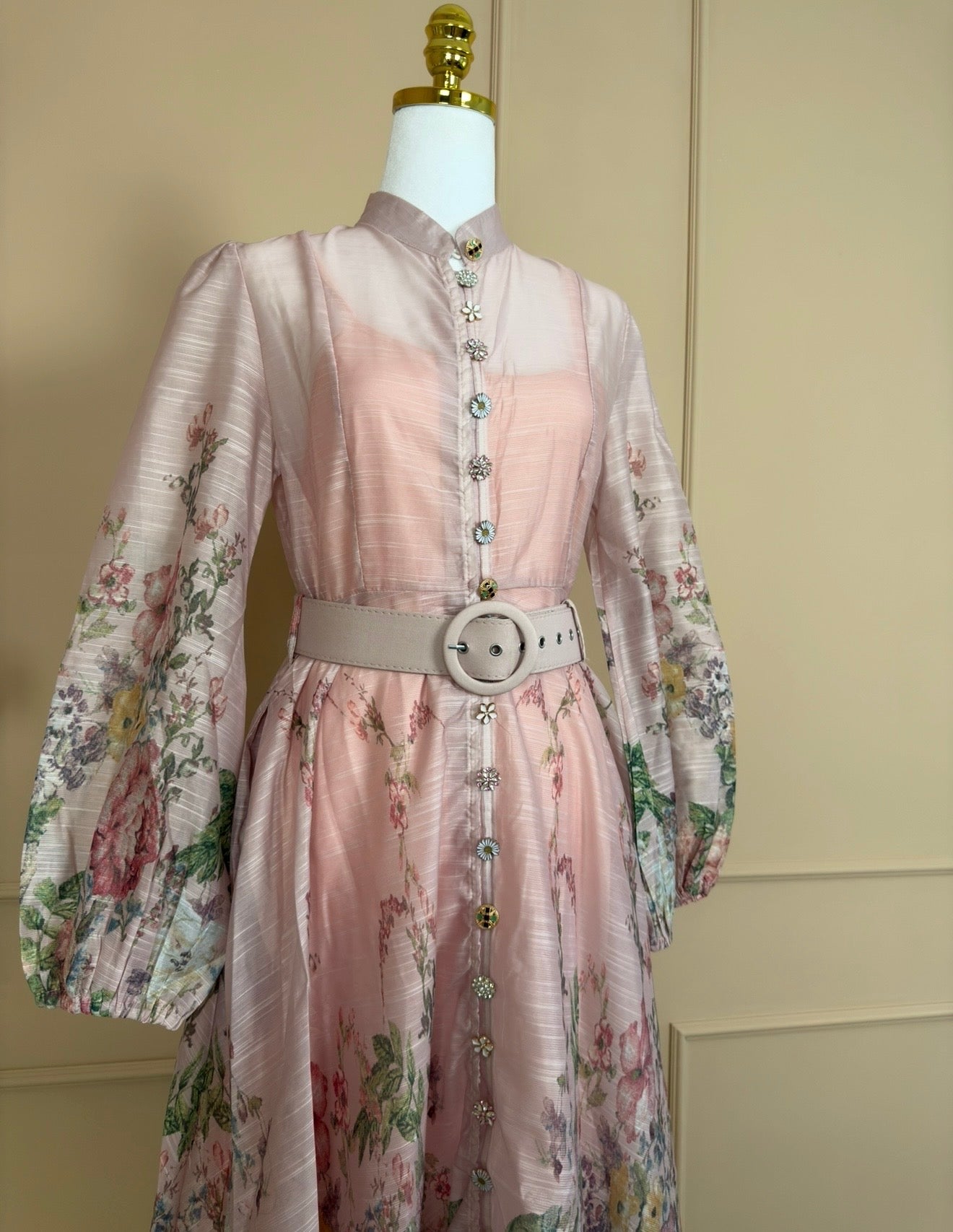 Blumenkleid „Rosé Garden“