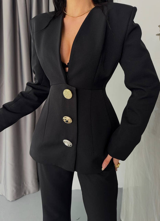 La Chleá Twina Blazer-Black
