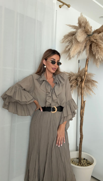 La Chleá Ruffle Zweiteiler-Set