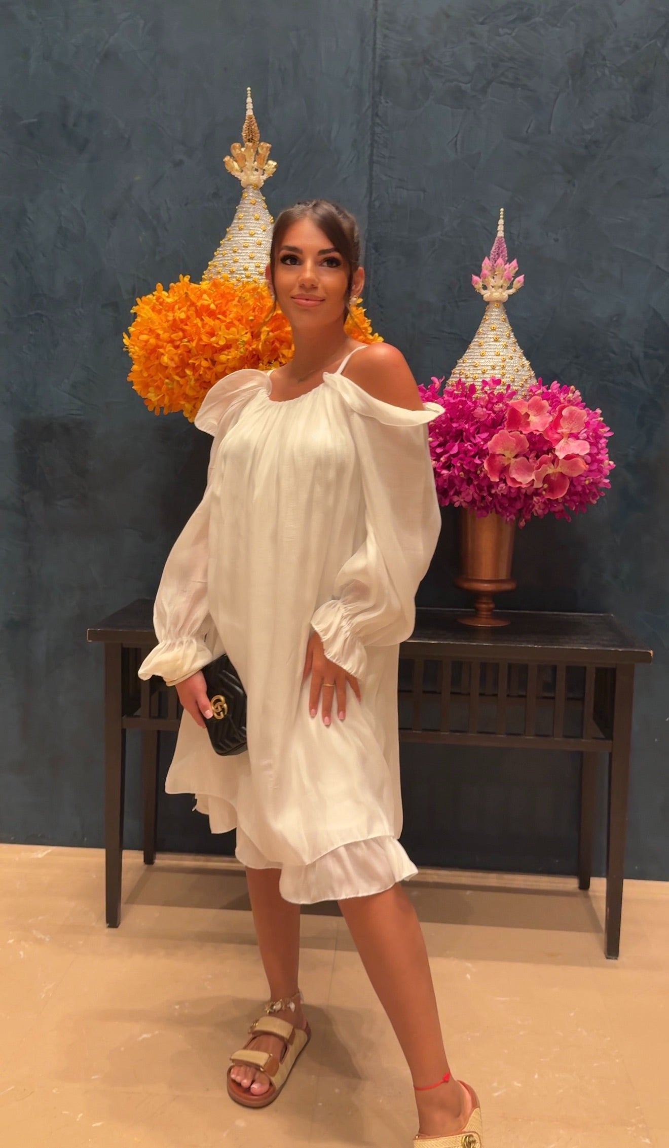 Flowy Off-Shoulder Dress