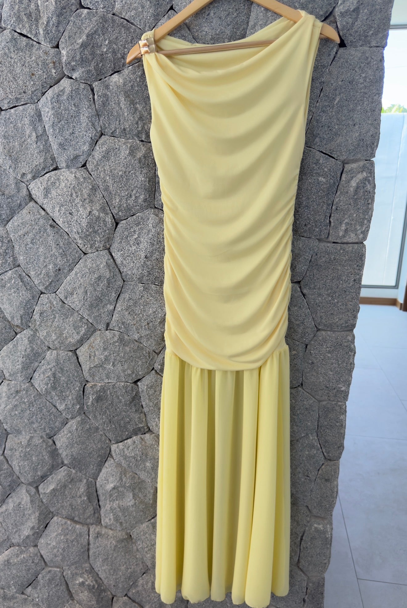Soft Yellow Flow Dress