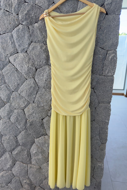 Soft Yellow Flow Dress