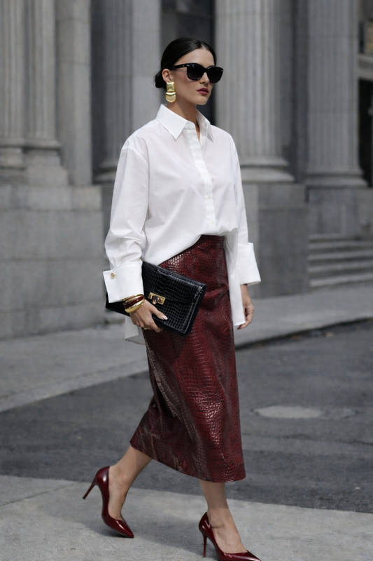 La Chleá-Oversized White Hemd