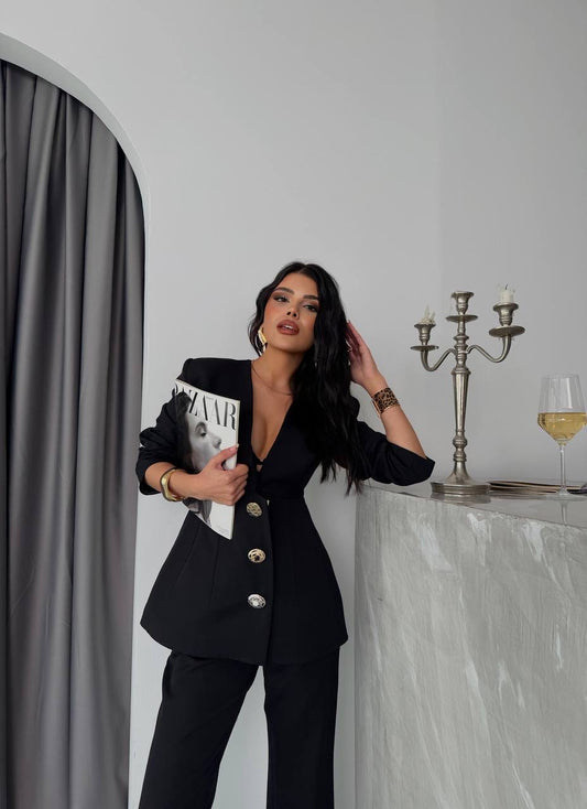 La Chleá Twina Blazer-Black