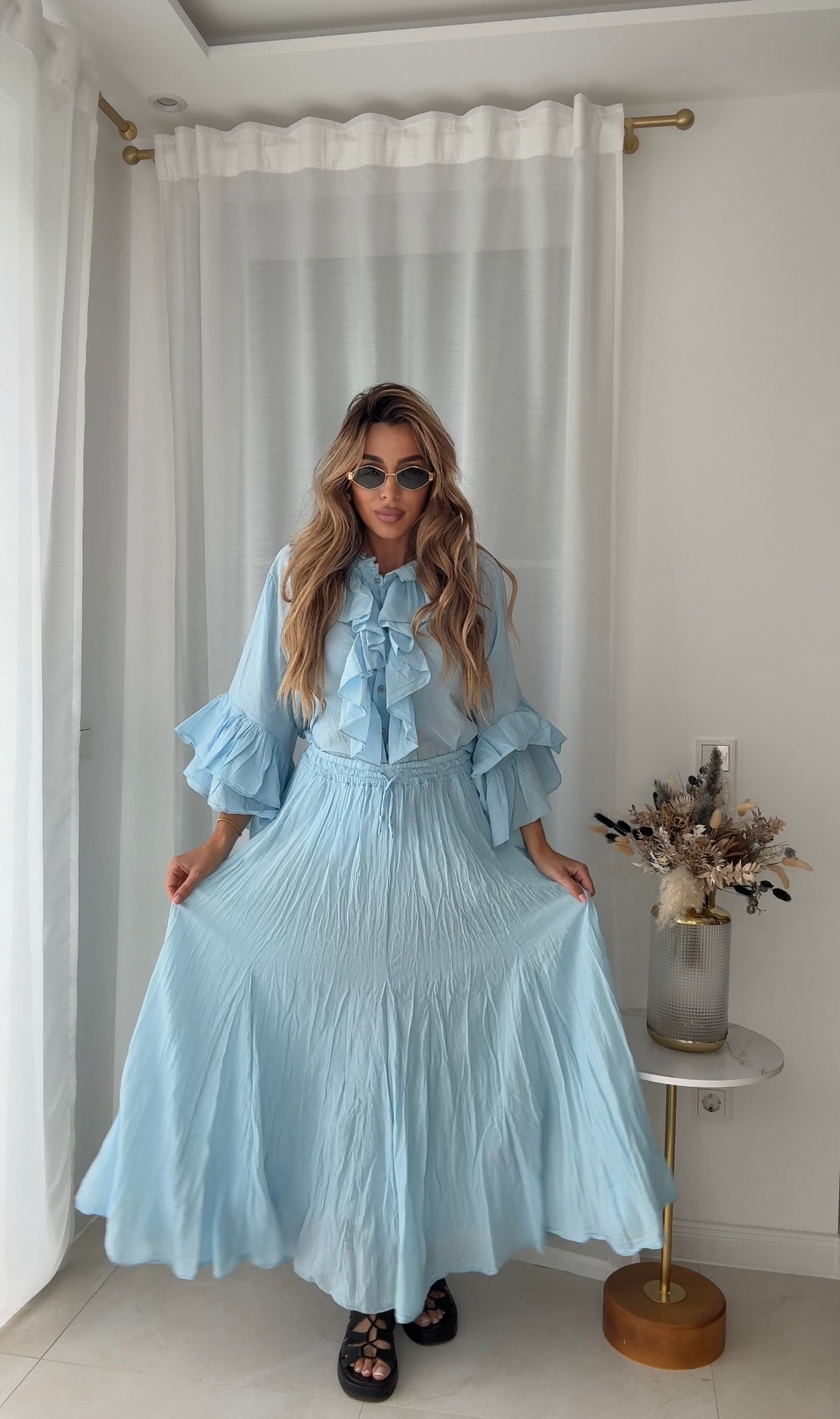 La Chleá Ruffle Zweiteiler-Set