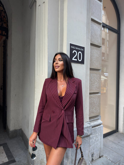 Signature Pinstripe Blazer