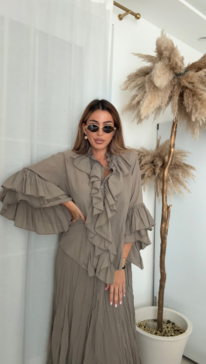 La Chleá Ruffle Zweiteiler-Set