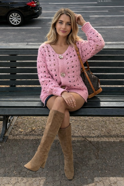 Dreamy Pink Cardigan