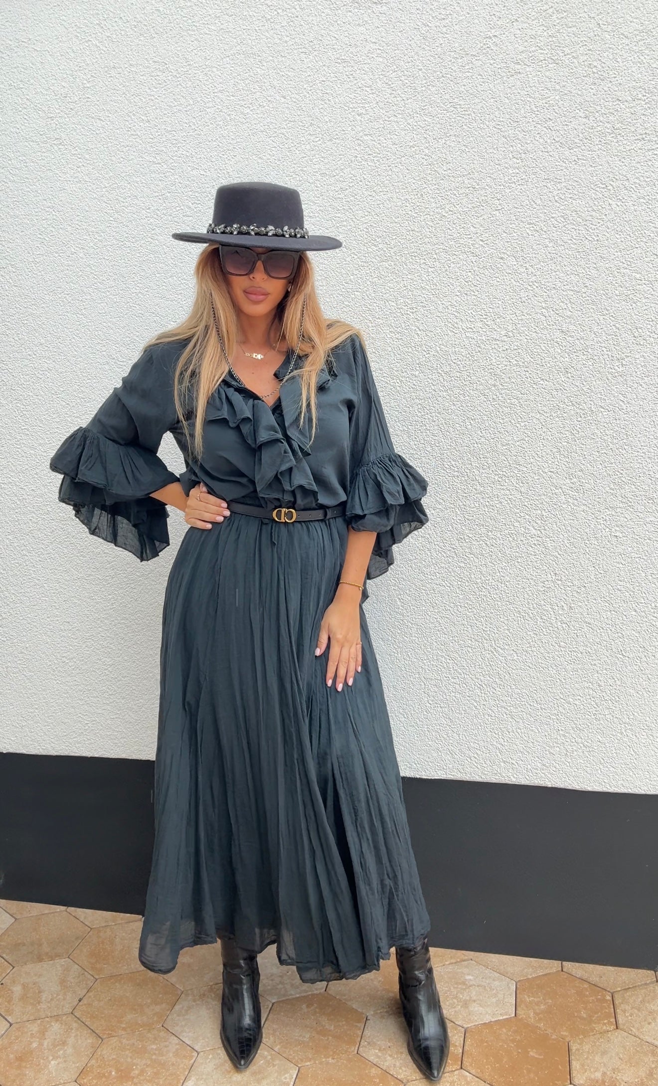 La Chleá Ruffle Zweiteiler-Set