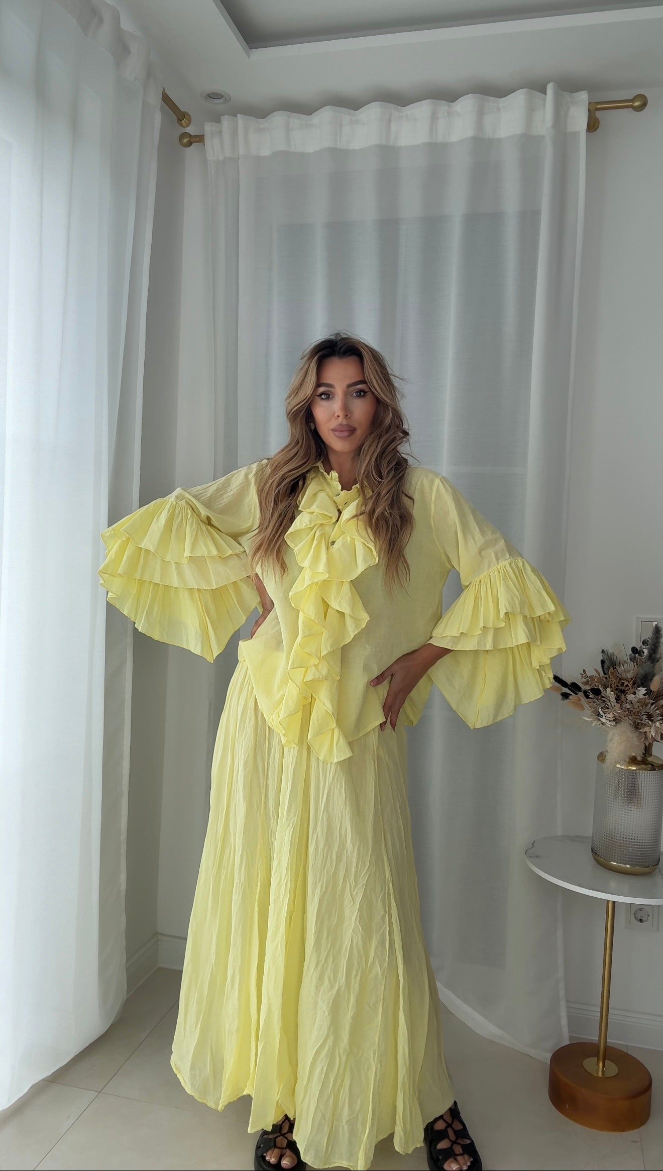 La Chleá Ruffle Zweiteiler-Set