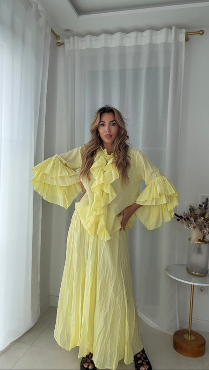 La Chleá Ruffle Zweiteiler-Set