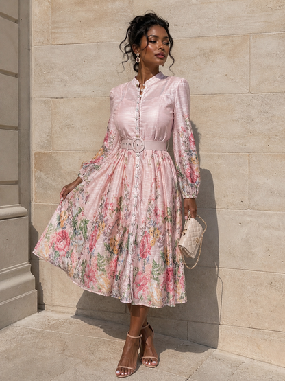 Blumenkleid „Rosé Garden“