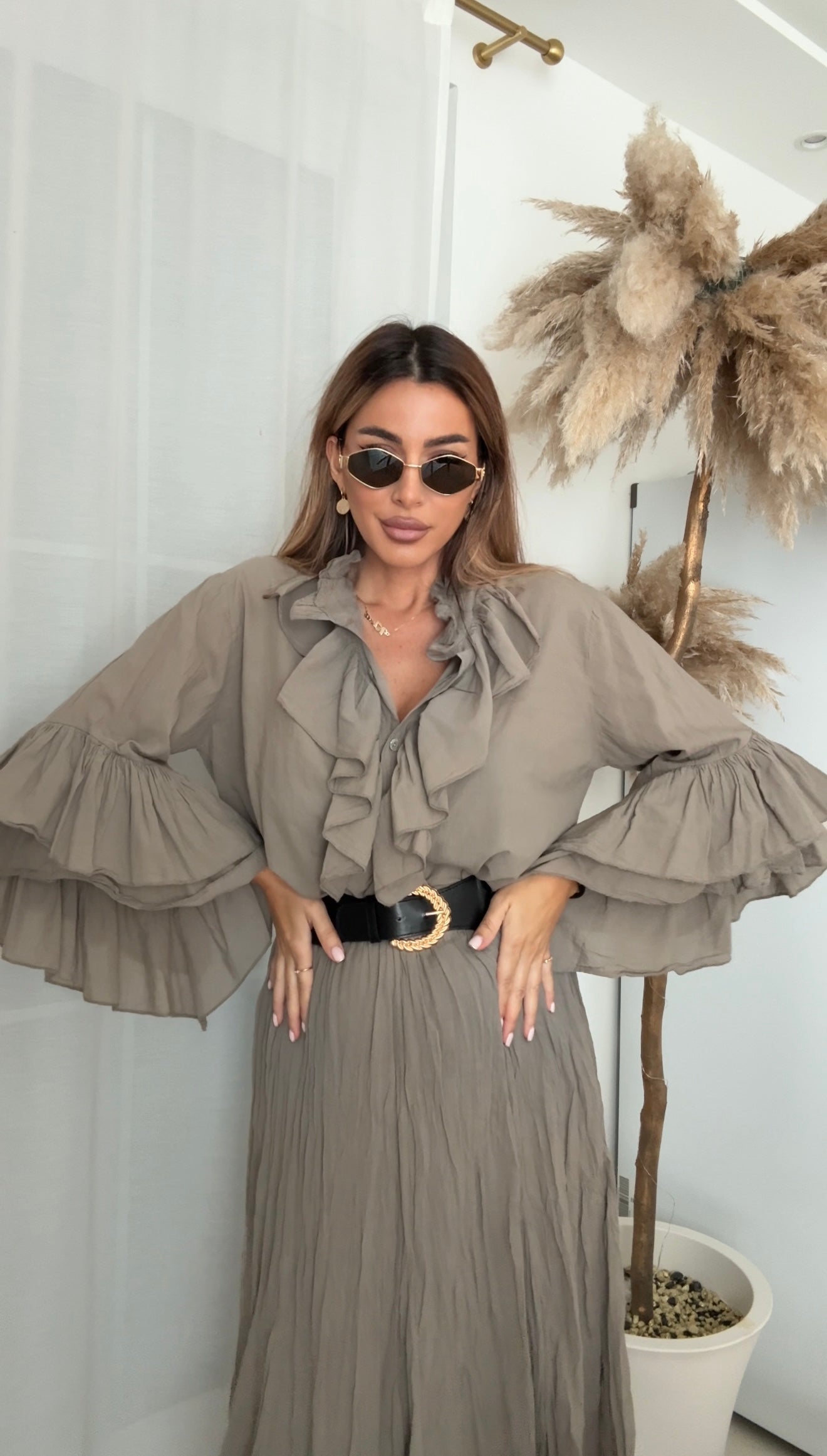 La Chleá Ruffle Zweiteiler-Set