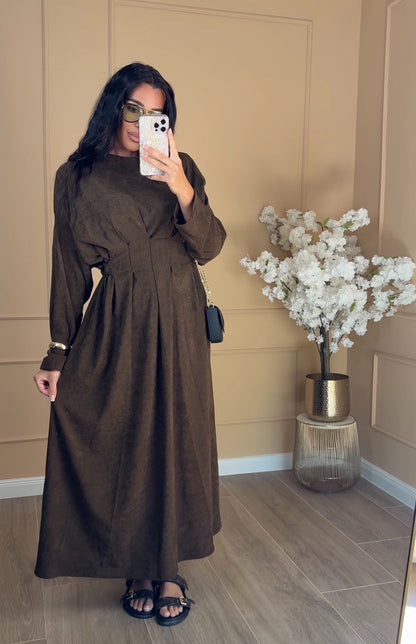 Maxi-Kleid mit langen Ärmeln