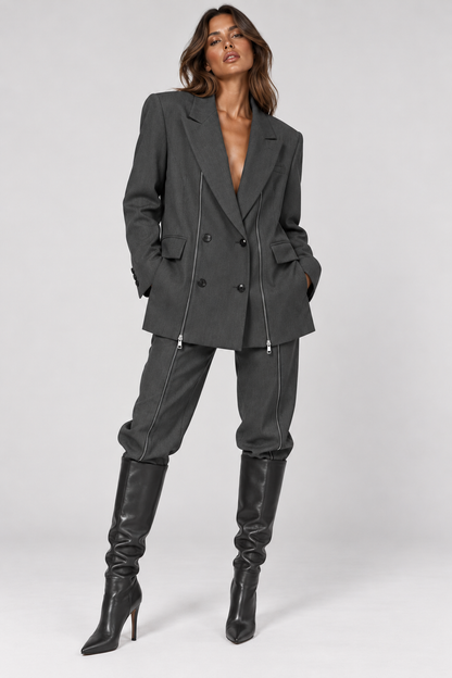 Designer Oversized Anzug-Set