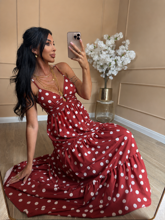 Polka Love Maxi Dress