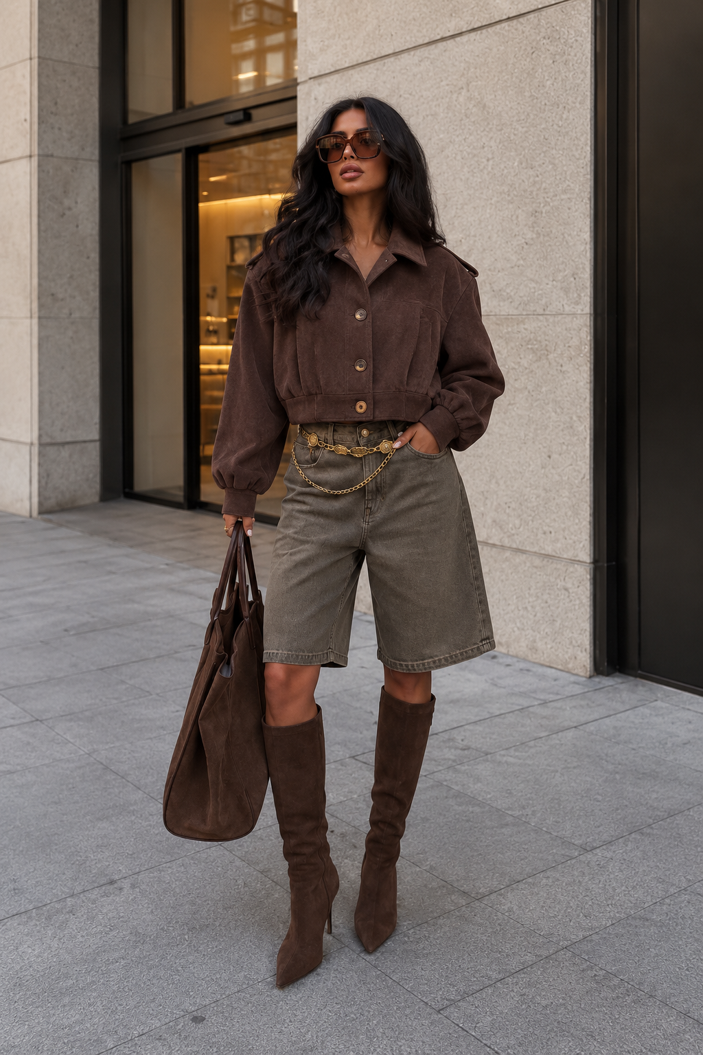Cropped Volume Jacket