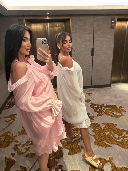 Flowy Off-Shoulder Dress