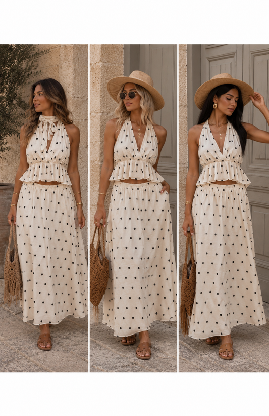 Polka Dot Two-Piece Set