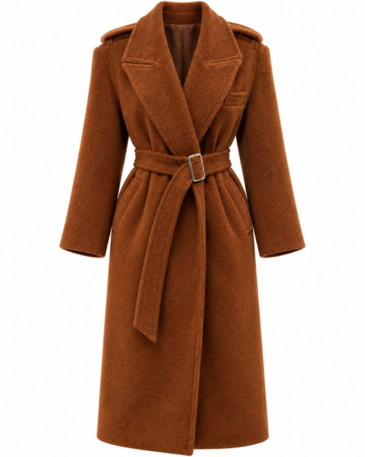 La Chleá Wintermantel „Classic Brown & Black“