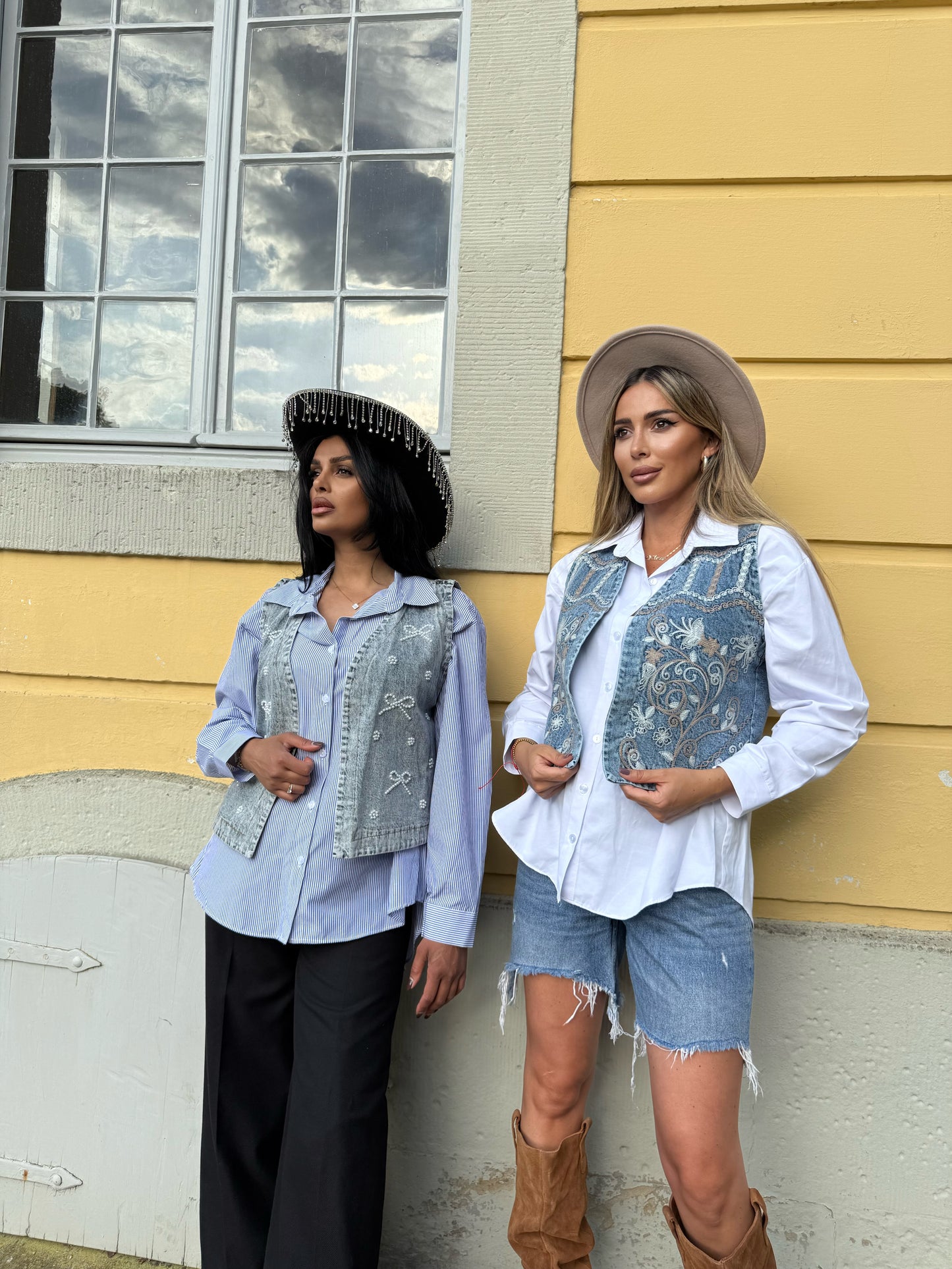 La Chleá Texas Vibes- Hemden Duo mit Weste