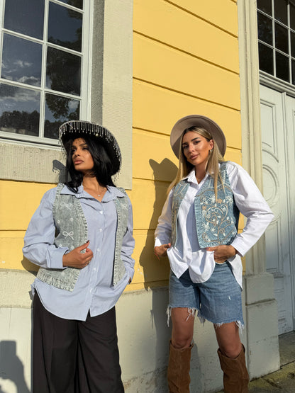 La Chleá Texas Vibes- Hemden Duo mit Weste