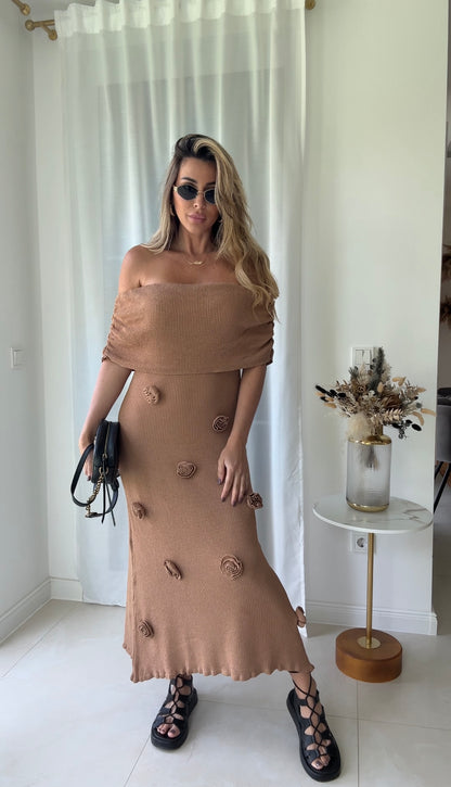 La Chleá Dress- Mocha