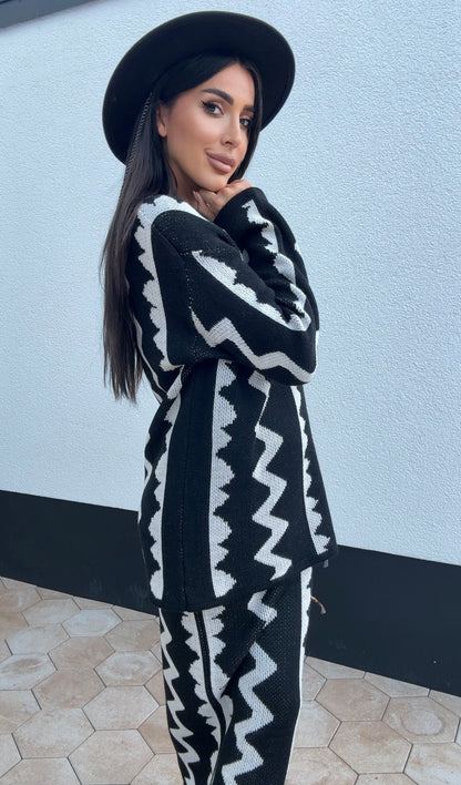 La Chleá-Strick-Set – Pullover & Rock