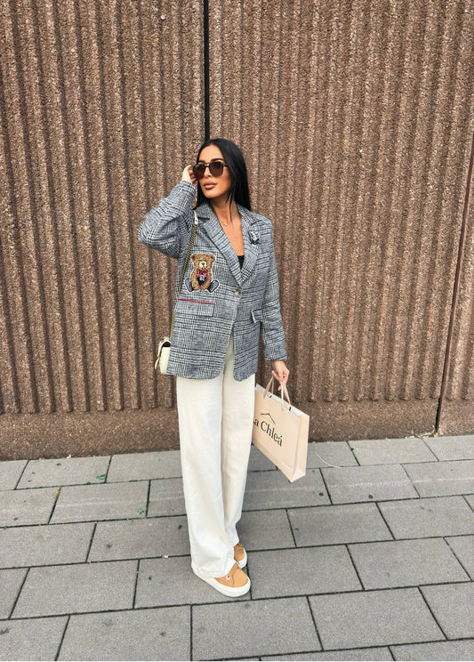 Cozy Teddy Look Blazer