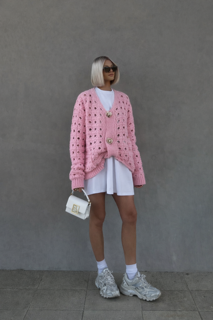 Dreamy Pink Cardigan
