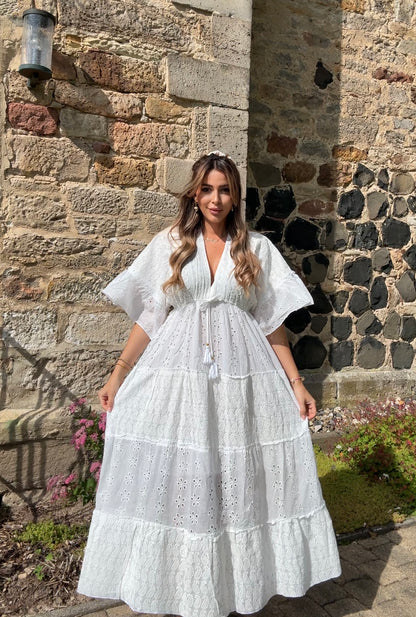 Boho La Chleà – Luftiges Baumwollkleid im Ibiza-Stil