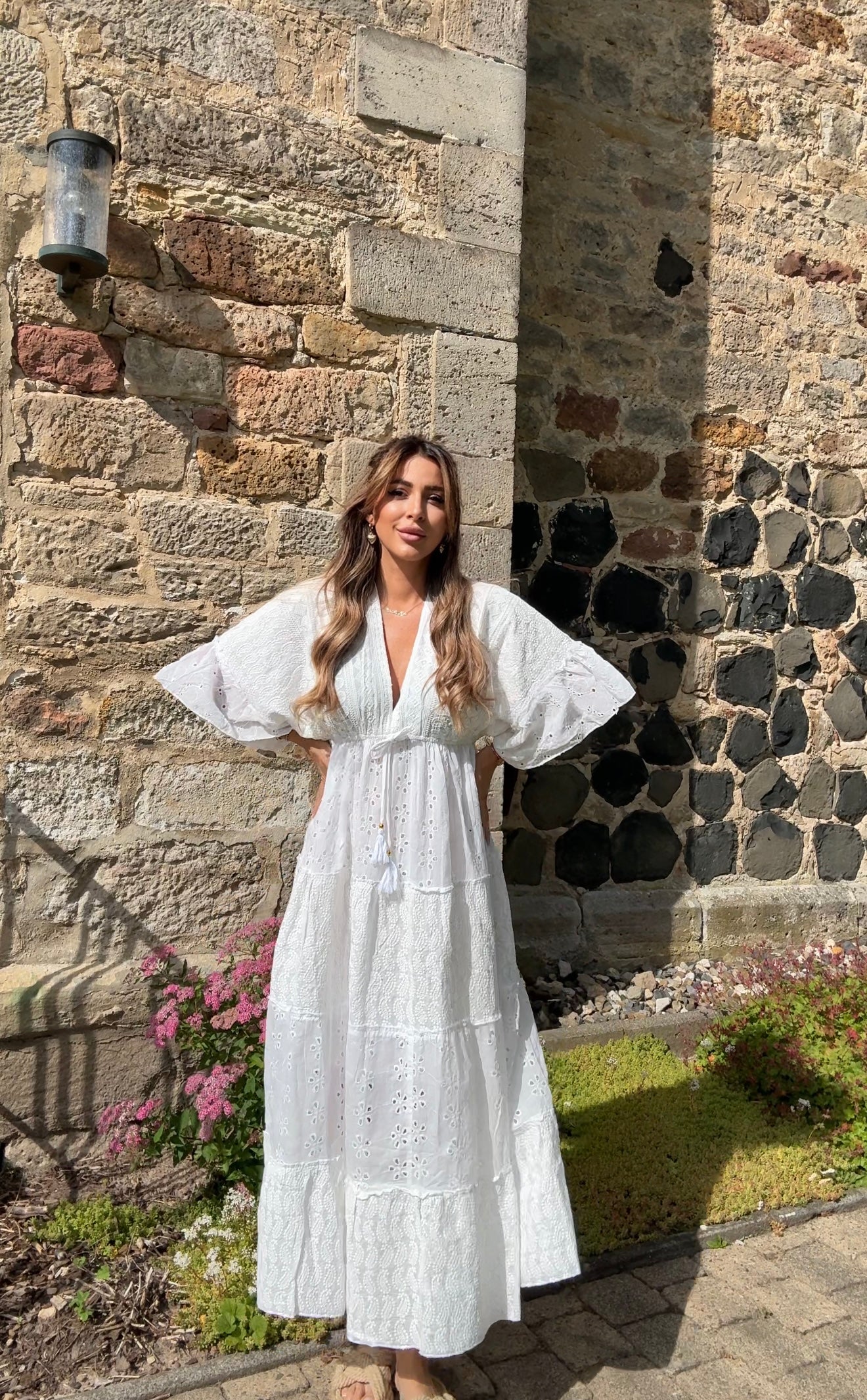 Boho La Chleà – Luftiges Baumwollkleid im Ibiza-Stil