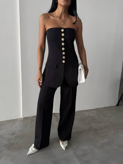 Power Elegance Set – Zweiteilig in Schwarz