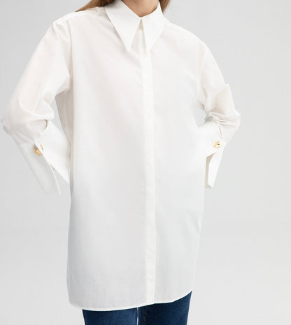 La Chleá-Oversized White Hemd