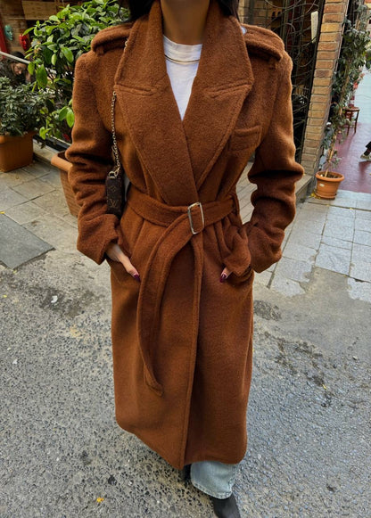 La Chleá Wintermantel „Classic Brown & Black“