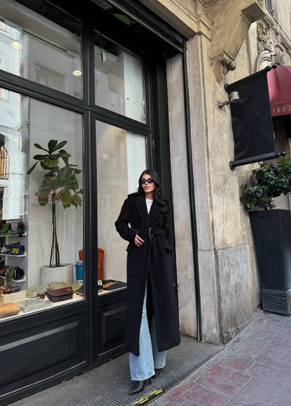 La Chleá Wintermantel „Classic Brown & Black“