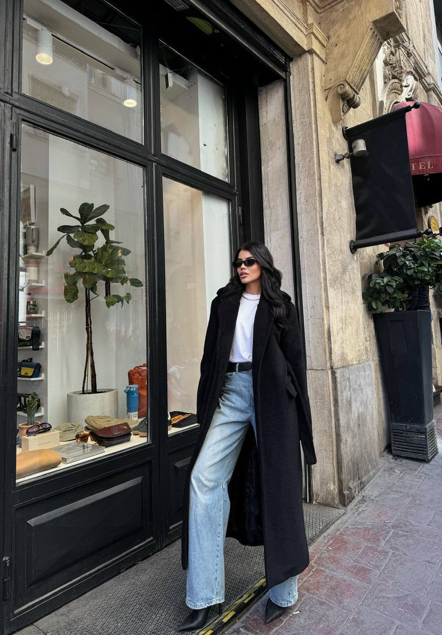 La Chleá Wintermantel „Classic Brown & Black“