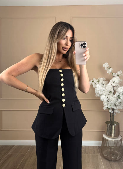 Power Elegance Set – Zweiteilig in Schwarz