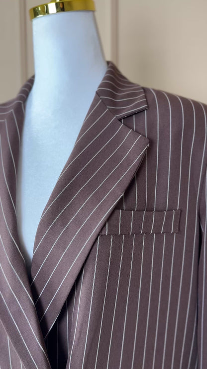 Signature Pinstripe Blazer